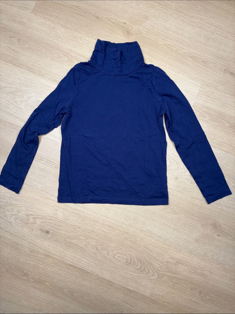 Boden Girls 9/10Y Navy Long Sleeve Turtleneck